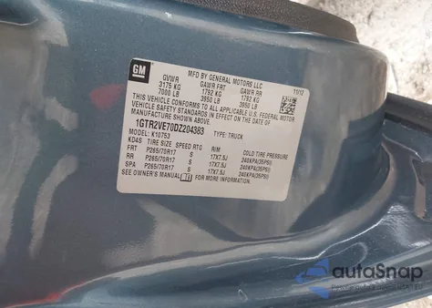 2013 GMC Sierra Sle z USA, uszkodzony, nr VIN 1GTR2VE70DZ204383